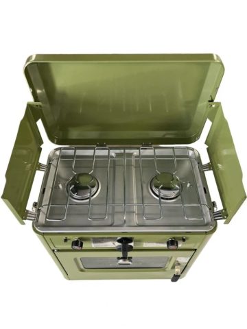 Boatman Plynová outdoorová trouba a dvouplotýnkový vařič 2v1