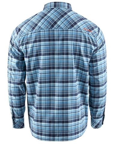 Grundéns Košile Dungeness Seawool Flannel Shirt Captain's Blue