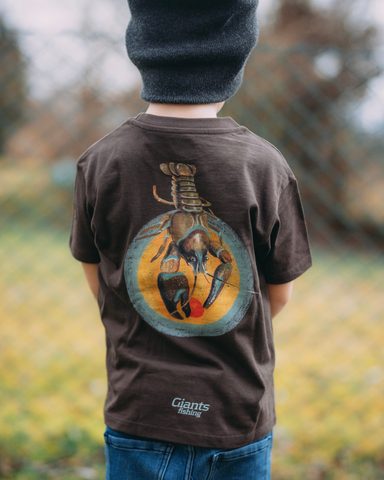 Giants fishing Tričko dětské hnědé Rak