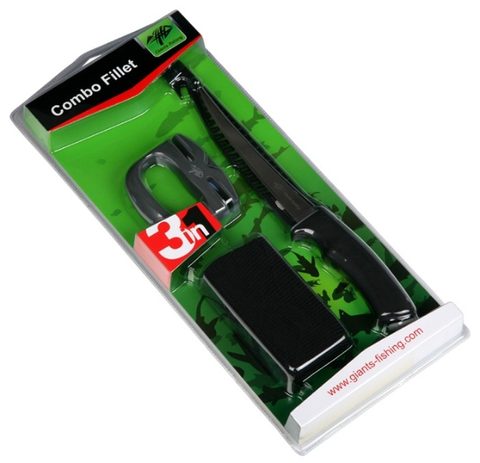Giants Fishing Filetovací sada Rukavice a brousek Combo Filet