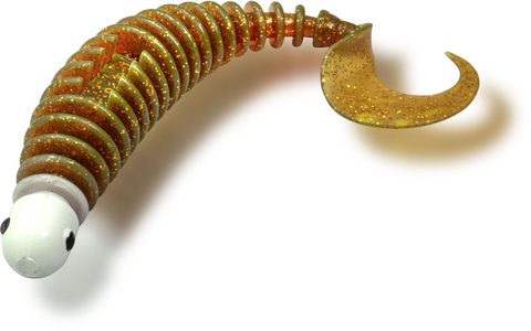 Black Cat Gumová nástraha Curly Worm Motor Oil