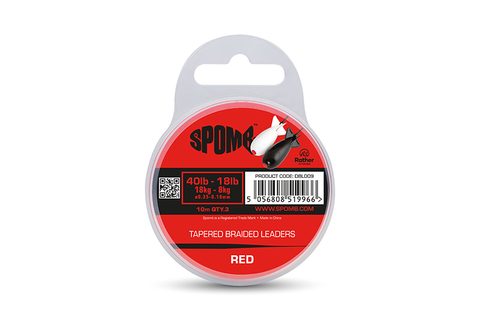Spomb Šoková šňůra Tapered Braided Leaders 40-18lb