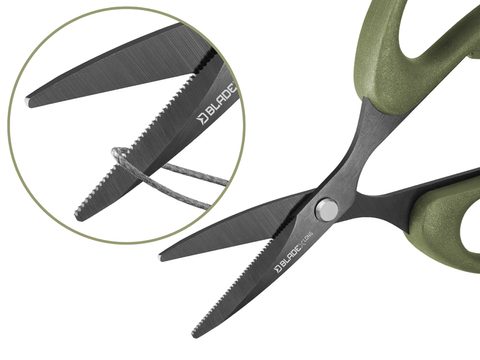 Delphin Nožnice s vrúbkami BladeX Long Titan 12cm