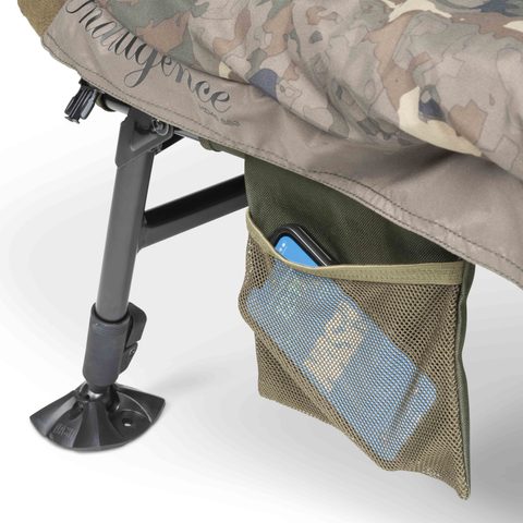 Nash Lehátko se spacákem Indulgence HD40 8 Leg Sleep System Camo Emperor
