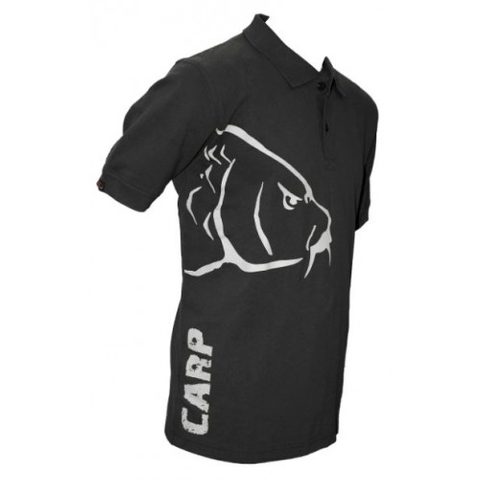Zfish Tričko Carp Polo T-Shirt Čierne