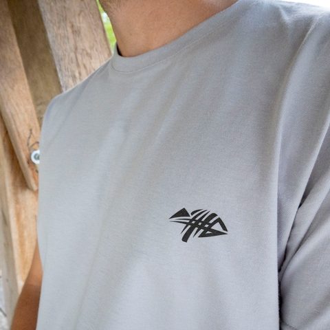 Giants fishing Tričko pánské šedé Kapr s kostrou