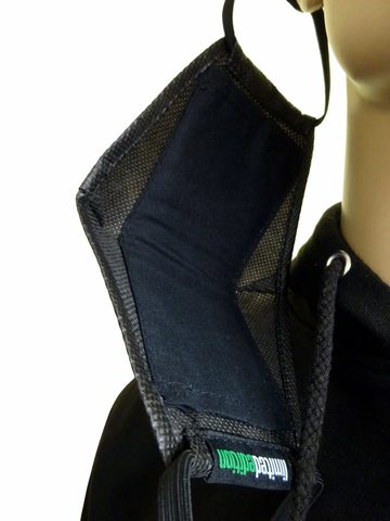 R-Spekt Obličejová filtrační ochranná rouška black