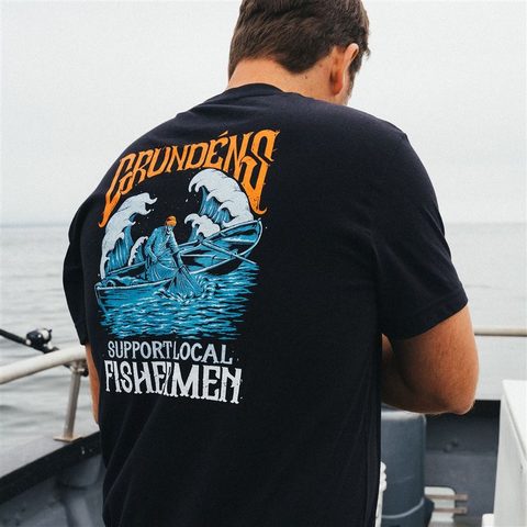 Grundéns Triko Support Fishermen SS T-Shirt Black