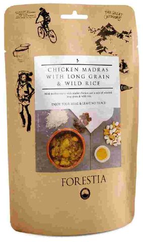 Forestia Campingová strava Kuřecí Madras s dlouhozrnnou a divokou rýží