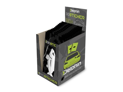 Delphin 3D nálepka Carp chrom