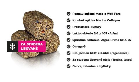 LK Baits Pet Hovězí granule PRO-BIO lisované za studena s Probiotiky 1kg