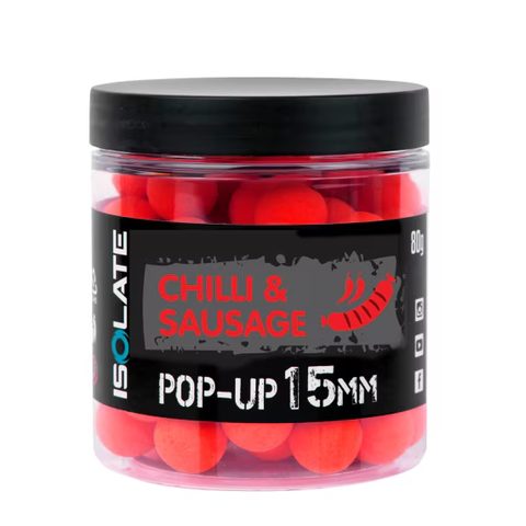 Shimano Boilies Isolate Pop-Up Chilli Sausage fluo Red
