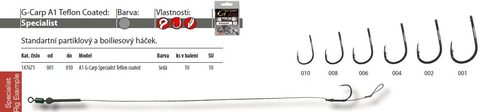 Gamakatsu Háčky A1 G-Carp Super Hook Teflon coated 10ks