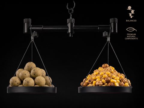 Delphin Vyvážené boilies BreaX/NutCAKE Tygří ořech-Scopex-Kukuřice 100g