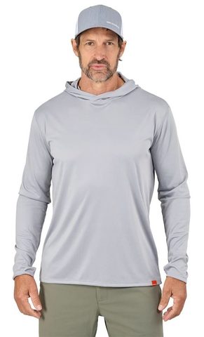 Grundéns UV Tričko Tough Sun Masked Hoodie Mist