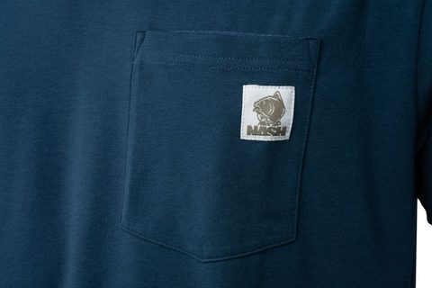 Nash Tričko Make It Happen Badge Pocket T Shirt Námornícka Modrá