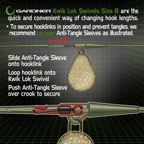 Gardner Obratlík Covert Kwik Lok vel. 8