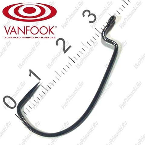Vanfook Offsetové háčky Worm 55B Flat