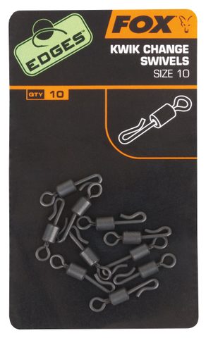 Fox Rychlovýměnné obratlíky Edges Kwik Change Swivel 10ks