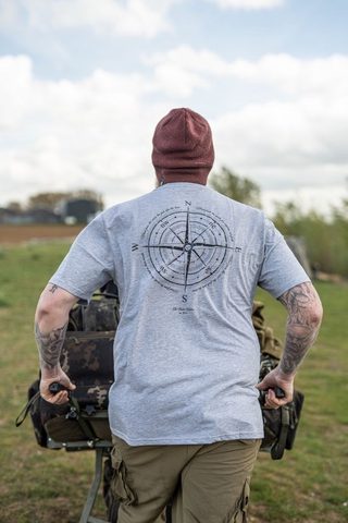 Korda Tričko Compass Heather Grey