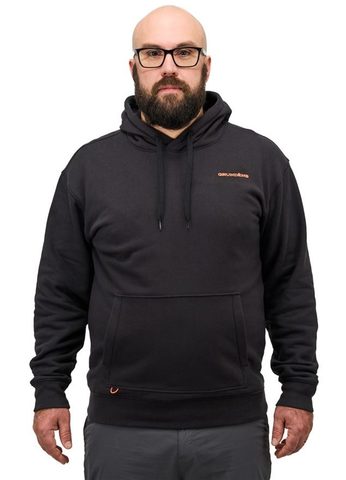 Grundéns Mikina Displacement DWR Hoodie Logo Anchor Black