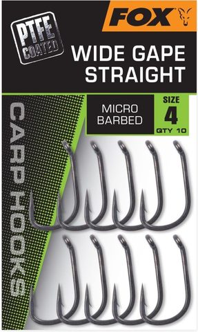 Fox Háčky Carp Hook Wide Gape Straight 10ks