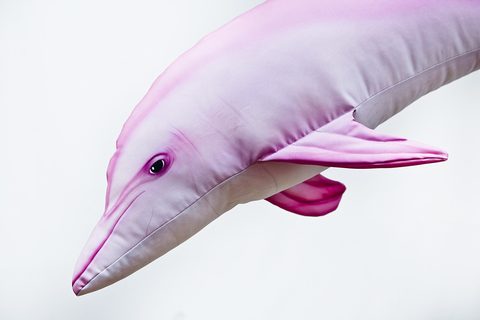 Gaby Polštář Delfín albín Růžový 125cm