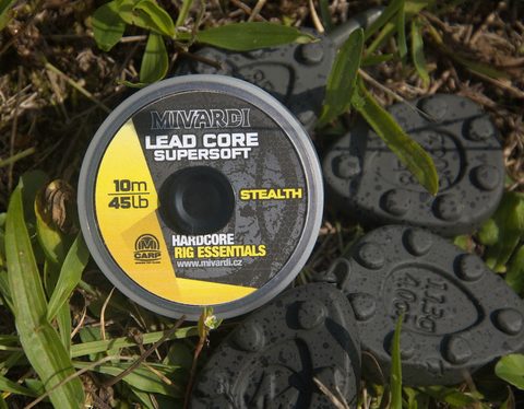 Mivardi Šnúrka Lead core SuperSoft - Stealth 45lb 10m