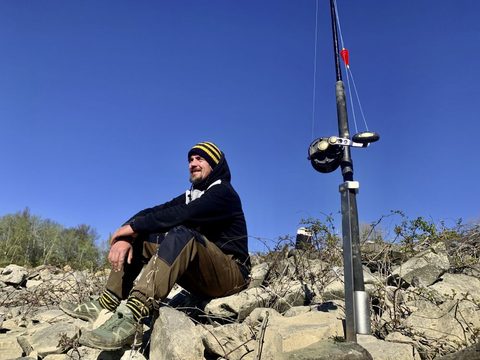 Black Cat Oceľový držiak prúta 0,85m