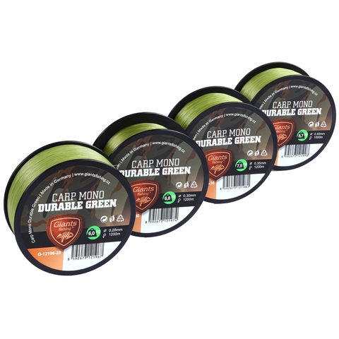 Giants Fishing Vlasec Carp Mono Durable Zelený