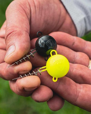 Fox Rage Jigová Hlavička Pelagic Screws UV Green Pumpkin