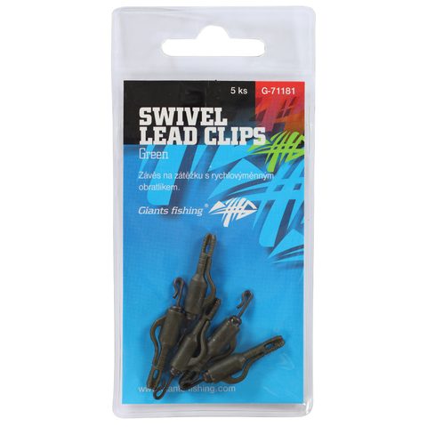 Giants Fishing Záves na bočné olovo Swivel Lead Clips 5ks