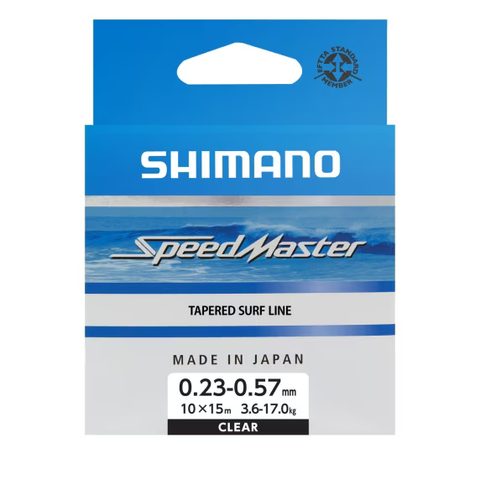 Shimano Zužovaný vlasec Speedmaster Surf Taper ld Clear 10x15m
