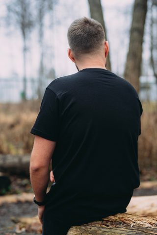 Giants fishing Tričko pánské černé Plavající kapr