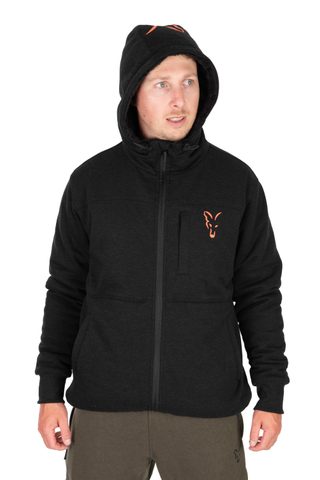 Fox Bunda Collection Sherpa Jacket Black & Orange