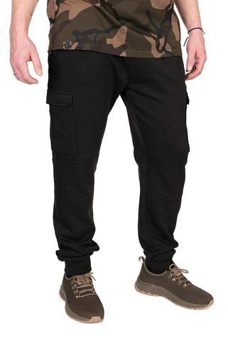 Fox Tepláky LW Black / Camo Combat Joggers