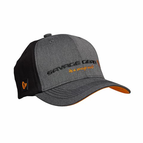 Savage Gear Kšiltovka Strike Cap Onesize Grey Melange/Black