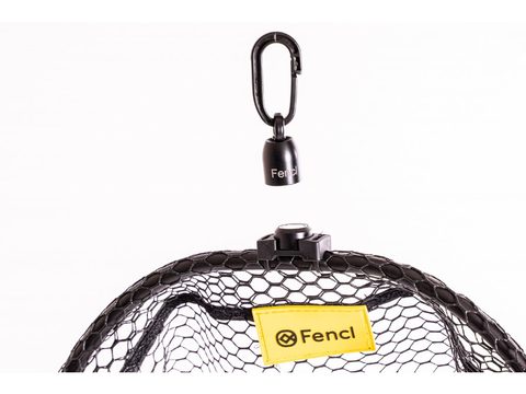 Fencl Muškařský podběrák King XL Natur s pogumovanou sítí a magnetem