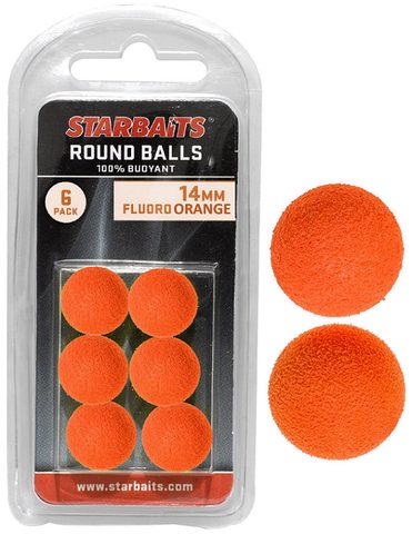 Starbaits Penová nástraha Round Balls 14mm 6ks