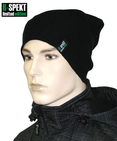 R-Spekt Čiapka Slouch beanie style limitovaná edícia čierna