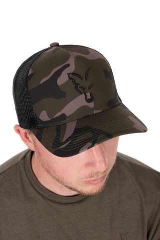 Fox Kšiltovka Black Camo Trucker