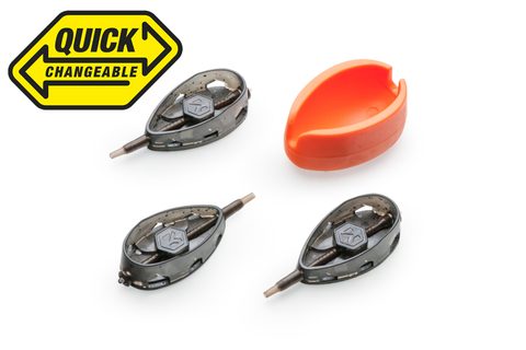 Mivardi Krmítka Method Feeder set QMR Flat L (30g + 40g + 50g + forma)