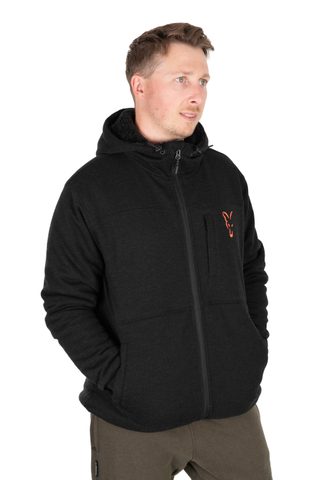 Fox Bunda Collection Sherpa Jacket Black & Orange