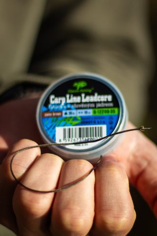 Giants fishing Olověná šňůra Carp Line Leadcore Camo brown 10m