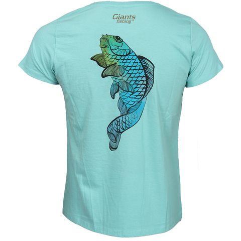 Giants fishing Dámské tričko zelené Koi kapr