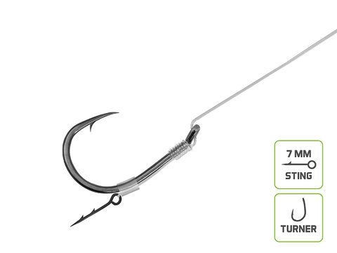 Delphin Feederový návazec Fluoro Sting - Turner 10ks