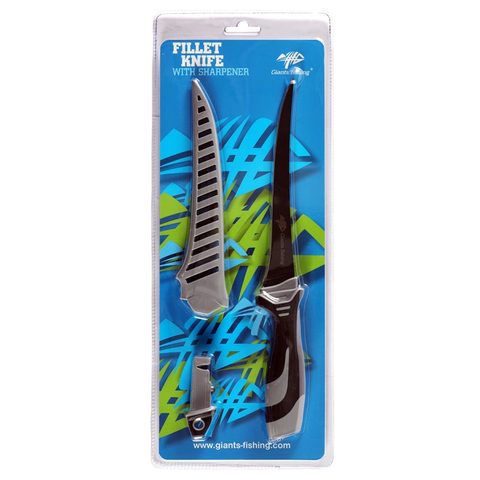 Giants Fishing Filetovací nôž 7" Fillet Knife s brúskou (ľahko čistiteľné puzdro)