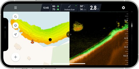 Deeper Nahazovací sonar Wifi s GPS Fishfinder Pro+ 2
