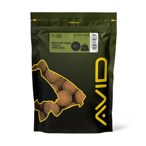 Avid Boilies Premium Monster Crab-Tuna & Spirulina 1kg