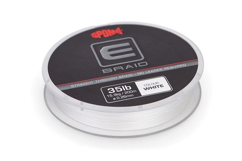 Spomb Spodová pletená šňůra E Braid 0,26mm 35lb 200m White